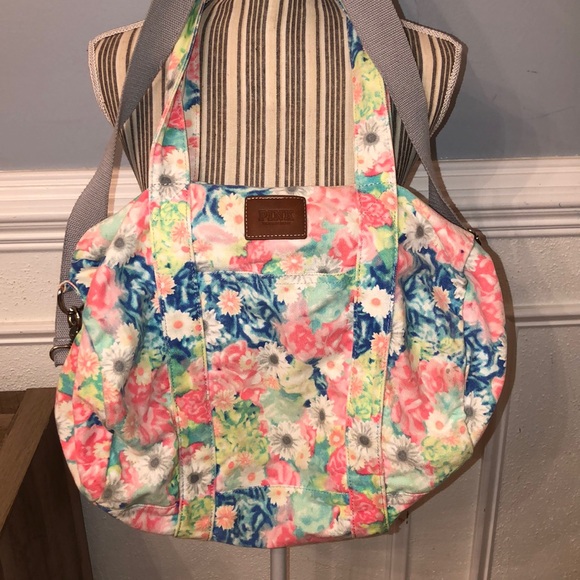 PINK Victoria's Secret Handbags - VS pink neon colored bag